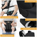 Baby Carrier Newborn to Toddlers - Ergonomic Adjustable Soft Breathable Comfort Infant Carrier for 7-35lbs, Enhanced Support, Easier to Wear by TinyTreasures Baby Boutique