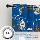 Kids Space Planet Blackout Curtains - 100% Blackout, Thermal Insulated, Noise Reducing, Perfect for Kids Room and Nursery, 2 Panels (Space-is-Great, W52×L84) by TinyTreasures Baby Boutique
