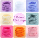 PREBOX 10’’ Potholder Weaving Loom Kit Refill Loops, DIY Crafts Supplies for Kids & Beginners, 224 Colorful Loops to Make 4 Large Pot Holders by TinyTreasures Baby Boutique