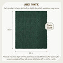 Carriediosa Chunky Knit Throw Blanket 60" X 80" Twin, 100% Hand Made Large Chenille Loop Yarn Soft Fluffy Throws for Couch Sofa Bed, Big Crochet Cozy Heavy Thick Cable Woven Blankets, Dark Green by CozyNest Decor