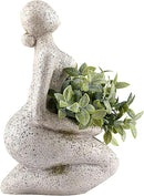 Large Planters for Outdoor Indoor Plants Head Face Planter Pot Unique Succulent Planters Flower Vase with Drainage Hole New Life by GreenHaven Gardens