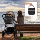 Fasrom Breastmilk Cooler Bag with Ice Pack Fits 4 Baby Bottles up to 5 Ounce, Insulated Baby Bottle Bag for Nursing Moms Daycare or Travel, Easily Attaches to Stroller, Black (Patent Design) by TinyTreasures Baby Boutique