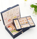 Womens Earring Jewelry Box for Girls Jewelry Earring Organizer Box Earring Holder Organizer for Girls Jewelry Organizer Earring Boxes for Women Girls Stud Earring Organizer Jewelry Box Navy by TinyTreasures Baby Boutique