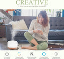 ASAKUKI Smart Wi-Fi Essential Oil Diffuser, App and Voice Control Compatible with Alexa, 500ml Aromatherapy Humidifier for Relaxing Atmosphere in Home Office Bedroom Gold by TinyTreasures Baby Boutique