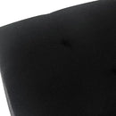 Joveco Storage Ottoman Bench, Rectangle 24″ Linen Foot Rest Stool Square Footstool for Living Room, Bedroom, Black by CozyNest Decor