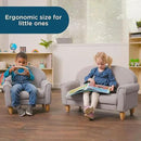 Children's Factory As We Grow Chair and Couch, Flexible Seating for Daycare or Preschool, Kids Reading Couch, Playroom Furniture, Gray by CozyNest Decor