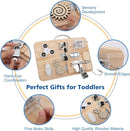 Wooden Montessori Toys Busy Board for 1 2 3 4 Year Old, Baby Toddler Sensory Toys, for Fine Motor Skills, for Autism ADHD by TinyTreasures Baby Boutique