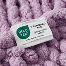 WESHIONGOO Chunky Knit Blanket Throw 50"×60" Knitted Throw Blankets for Couch Bed Fluffy Soft Blanket with Jumbo Chenille Yarn Thick 100% Handmade(Lilac) by CozyNest Decor