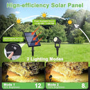 Solar Spotlights Outdoor 4Pack Warm White Landscape Lights IP65 Waterproof Solar Lights Plant Decorative Lighting for Garden Yard Path Lawn by GreenHaven Gardens
