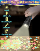 201 Pcs Glow in The Dark Stars Stickers for Ceiling, Toddler Stocking Stuffers Wall Room Decor Gifts, Luminous 3D Glowing Stars Easter Basket Stuffers for Kids Boys Girls by CozyNest Decor