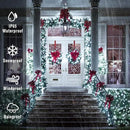 2 Pack Total 400 LED White Solar Christmas Lights, 75.5 Ft 8 Modes Solar String Lights Outdoor Waterproof, Solar Lights for Christmas Wedding Decor Tree Party Patio Decorations by GreenHaven Gardens