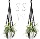 Augshy Macrame Hanging Planter, 2 Pack Hanging Planters for Indoor Plants Indoor Outdoor Decor Handmade Hanging Plant Holder(35 Inch) by GreenHaven Gardens