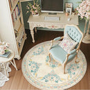 jinchan Round Rug 5ft Area Rugs Vintage Floral Distressed Design,Machine Washable Soft Non-Slip Low-Pile Ultra-Thin Circle Rug for Entryway Living Room Dining Room Bedroom (5' Round,Apricot Multi) by TinyTreasures Baby Boutique