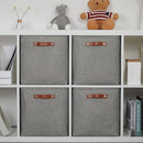 DULLEMELO Cube Storage Boxes,13 inch Fabric Baskets Closet Storage Bins for Home Organization and Storage,Stackale Gift Baskets Empty for Nursery Clothes Toys Kids Storage(Grey) by TinyTreasures Baby Boutique
