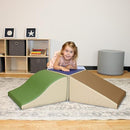 Factory Direct Partners 13799-ET SoftScape Toddler Playtime Junction 360 Climber, Indoor Active Play Structure for Toddlers and Kids (4-Piece) - Earthtone by TinyTreasures Baby Boutique