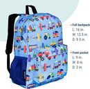 Wildkin 16-inch Kids Backpack – Durable, Padded & Spacious School Bag for Boys & Girls - Trains, Planes, and Trucks by TinyTreasures Baby Boutique
