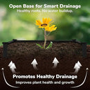 Raised Garden Bed - 1x1 ft Planter Box - Black HDPE - No Tools Needed - DIY Kit for Urban Gardening, Flowers, Herbs & Vegetables - Made in The USA - 2 Pack by GreenHaven Gardens