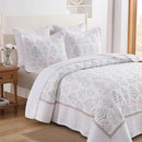 MarCielo 3-Piece 100% Cotton Oversized Bedspread Lightweight Quilt Coverlet Embroidery Farmhouse Bedding Set(TL Floral White,Oversized King (118"x106")) by CozyNest Decor