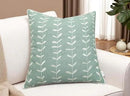 VAGMINE Embroidered Lollipop Cushion Cover - 20x20 Inches Square - 100% Cotton Light Teal Throw Pillow Case - Minimalist Chic Design - Luxury Home Accent for Sofa, Couch, Bed, Office by CozyNest Decor