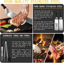 Supernal 46pcs Blackstone Griddle Accessories Upgraded Barbecue Presses Flat Top Grill Tools for Camp Chef Griddle Cover Salt and Pepper Shakers Grill Black Tools Set Enlarged Spatula Gift Set by GreenHaven Gardens