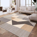 HOMFINE Washable Modern Area Rug - Geometric Style 4x6 Rugs for Living Room, Bedroom, Machine Washable Rug Soft Non Slip Non Shedding Area Rug - Grey Brown, 4'x6' by TinyTreasures Baby Boutique