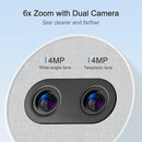 Simsky Smart Baby Monitor with 2×4MP Camera, 6X Optical Quality Zoom, 32GB Local Storage, AI Tracking, Intelligence Detection, Pan-Tilt-Zoom, Add-on Camera Monitor by TinyTreasures Baby Boutique