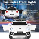 Costzon Ride on Car, 12V Licensed Volkswagen Beetle Battery Powered Vehicle w/Remote Control, Spring Suspension, Lights, USB, Horn, Music, 4 Wheeler for Boy Girl Gift, Electric Car for Kids, White by TinyTreasures Baby Boutique