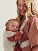 BabyBjörn Baby Carrier Mini, 3D Jersey, Light Beige | Newborn Carrier (7-25 lbs), Ergonomic, Easy-to-Use by TinyTreasures Baby Boutique