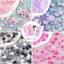 Assorted 180-240PCS Acrylic Beads for Bracelet Making,Flower Bow Butterfly Candy GummyBear Kawaii Aesthetic Bracelet Charms, Cute Beads for Jewelry Making Necklace Keychain Phone Charms DIY by TinyTreasures Baby Boutique