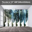 Forest Landscape Wall murals Woodland Tree Peel and Stick Wallpaper for Bedroom Living Room - 96"x137" by CozyNest Decor