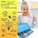MINIARTIS Glockenspiel Xylophone | 25 Note Colorful Metal Keys Xylophone for Kids | Percussion Musical Instrument | Educational Music Toy Includes Music Songbook, Mallets and Blue Carry Case by TinyTreasures Baby Boutique