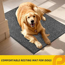 JSEI Dirt Trapper Door Mat 24"x36" Non-Slip Washable Entrance Mat, Dog Doormats, Absorbent & Fade-Resistant Floor Mats, Low Profile Welcome Mats for Entryway, Front Door, and Inside Entrance,Dark Grey by CozyNest Decor