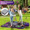 Flooyes Dance Mat Toys for 3-12 Year Old Kids, Electronic Dance Pad with Light-up 6-Button Wireless Bluetooth, Music Dance with 5 Game Modes, Birthday Toys Gifts for 3 4 5 6 7 8 9 10+ Year Old Girls by TinyTreasures Baby Boutique