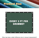 VICLLAX Shade Fabric Sun Shade Cloth with Every 2 FT Grommets for Patio Garden Pergola Cover Canopy 19x19 FT, Dark Green by GreenHaven Gardens