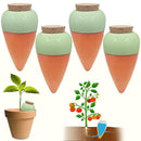 Plant Watering Globes - Olla Terracotta Watering Spikes - Hold 16 Ounces - Olla Water System for Plants - Self Water Method - Slow Releaese Drip Irrigation Terracotta Stakes by GreenHaven Gardens
