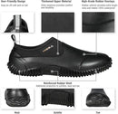 HISEA Unisex Waterproof Garden Shoes, Men's Rubber Rain Boots Women's Ankle Rain Shoes Neoprene Camp Booties Outdoor Slip-On Footwear for Gardening, Farming, Camping, Car Wash, Lawn Care and Yard Work by GreenHaven Gardens
