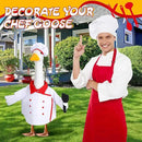 Geyoga Chef Goose Outfit Costume Yard Lawn Porch Clothes for 23'' Plastic Goose Outdoor Patio Art Decoration by GreenHaven Gardens