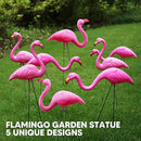 JOYIN 10 Pack Small Yard Flamingos Ornament Stakes, Mini Pink Flamingo Yard Decorations, Mini Lawn Plastic Flamingo Statue with Rubber Coating Metal Legs for Outdoor, Garden, Luau Party Gift (3-10IN) by GreenHaven Gardens