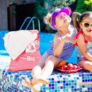 2 Pcs Large Travel Laundry Bag Waterproof Wet Dry Bag Washable Dirty Clothes Bag Bathing Suit Workout Bag for Gym Clothes Laundry Wet Clothes Swimming Yoga by TinyTreasures Baby Boutique