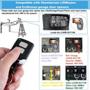 Garage Door Opener Keypad with 2 Garage Door Opener Remote for Liftmaster Chamberlain Craftsman Garage Door Opener Remote Keypad 877MAX 893LM 893Max 971LM 371LM, Purple Yellow Red Orange Learn Button by GreenHaven Gardens