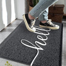 Door Mat, Durable Welcome Mat Low Profile Floor Mat Front Doormat Non Slip Mats Entrance Rectangular Doormat, for Entryway, Patio, High Traffic Areas (30"x17.5",Black) by CozyNest Decor