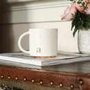 COLLECTIVE HOME - Monogram Ceramic Mugs, 15 oz Golden Initial Coffee Cups, Elegant Alphabet Tea Mugs, Elegant Personalized Mug with Gift Box, Luxurious Cups for Office and Home (a) by CozyNest Decor