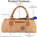 Wine Clutch Bag (Thermal Insulated) Trendy Women's Carry Tote | Holds Red & White 750mL Bottles | Trendy Fashion | Incl. Portable Waiter-Style Corkscrew by TinyTreasures Baby Boutique