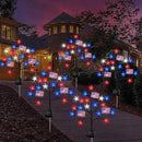 Upgraded 4th of July Decorations Solar Lights, 2 Packs 40LED Red White and Blue 4th of July Stake Lights, Outdoor Waterproof Memorial Day Decorations Patriotic Lights for Garden Yard Pathway Grave by GreenHaven Gardens