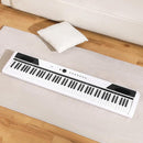 MUSTAR Digital Piano 88 Key Weighted with Stand, 88 Key Semi Weighted Keyboard Piano MEP-1400, Electric Piano Keyboard 88 Keys for Beginners, 2x25W Stereo Speakers, Case, Sustain Pedal, ABS, White by TinyTreasures Baby Boutique