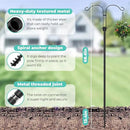 Mrcrafts Bird Feeder Hook for Outdoor, 82 Inch Hevy Duty Bird Feeder Poles, Bird Feeder Stand Station, Garden Hook for Hanging Plants, Lanterns, Hummingbird Feeders by GreenHaven Gardens