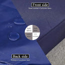 17 x 17 Inch Outdoor Seat Cushions for Patio Furniture with Non Slip and Ties Waterproof & UV Resistant Round Corner Outdoor Chair Cushions Replacement Set of 2, Navy Blue by GreenHaven Gardens