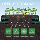 Gardmax Galvanized Raised Garden Bed, Lightweight Planter Boxes Outdoor with Easy Assembly, Large Garden Bed for Vegetables, Fruits, Flower Dark Green 8FT by CozyNest Decor