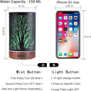 Essential Oils Diffuser for Home,150ML Aromatherapy Diffuser,Birthday Gifts for Women mom,Metal Cool Mist Humidifier with 7 Colors Lights Waterless Auto Off Air Diffusers(Tree) by TinyTreasures Baby Boutique