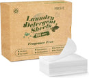 Poesie Laundry Detergent Sheets Fragrance Free Non-Plastic Precut Zero Waste 160 Count Liquidless Washing Strips for Home Dorm Travel Camping Hiking Portable by CozyNest Decor